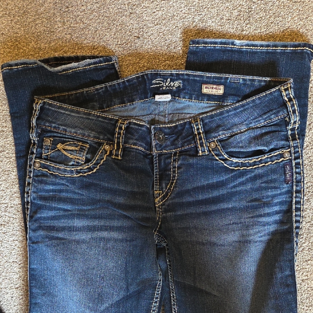 Silver Jeans Women's Dark Blue Boot Cut Jeans